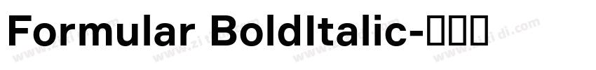 Formular BoldItalic字体转换 Formular BoldItalic字体转换